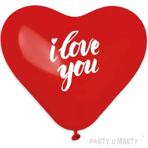 balony i love you wyznanie czerwone lateksowe godan 12 50 szt