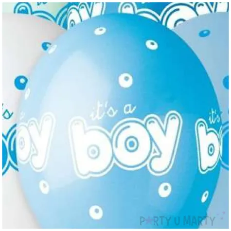 balony its a boy kropki mix gemar 13 5 szt