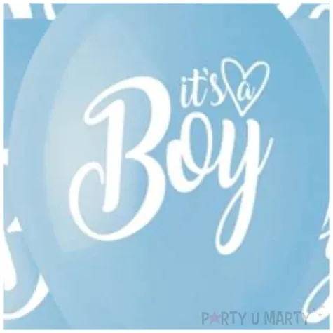balony its a boy pastelowy blekitny gemar 13 5 szt