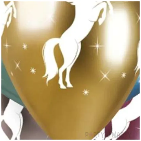 balony jednorozec metaliczne gemar 13 5 szt