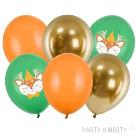 balony jelonek w czapeczce mix partydeco 12 6 szt