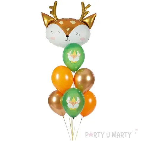 balony jelonek w czapeczce mix partydeco 12 6 szt