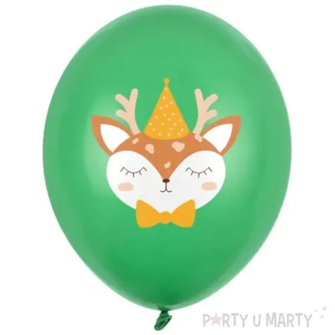 balony jelonek w czapeczce zielony 12 50 szt