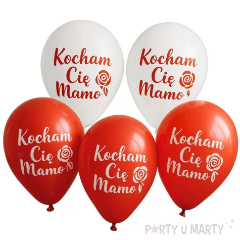 balony kocham cie mamo pastel mix godan 12 5 szt