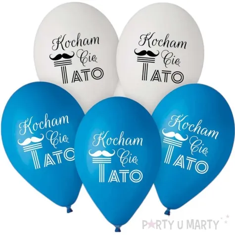 balony kocham cie tato dzien ojca pastel mix godan 12 5 szt