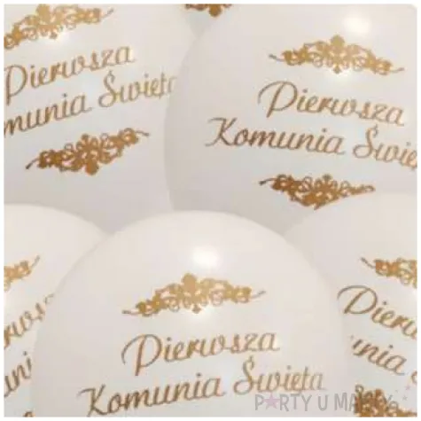 balony komunia swieta biale jix 12 6 szt