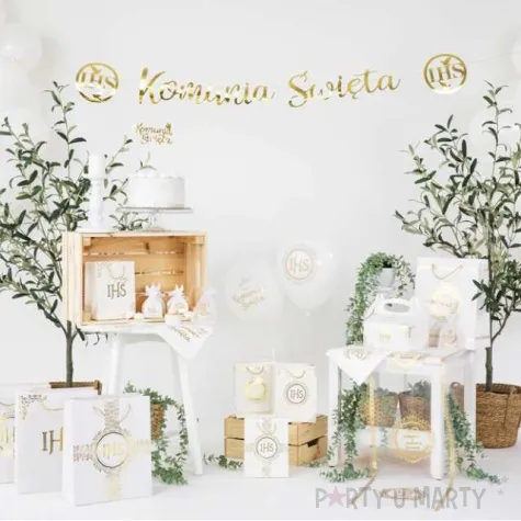 balony komunia swieta ihs mix bialy partypal 12 6 szt