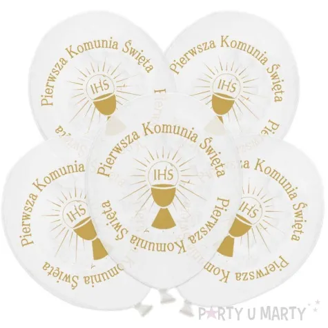 balony komunia swieta kielich ihs deco mariage 12 5 szt