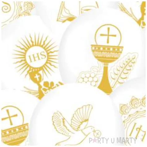balony komunia swieta zestaw hostia partypal 12 10 szt
