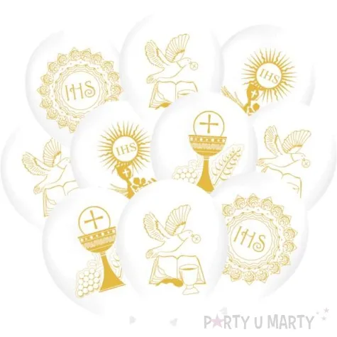 balony komunia swieta zestaw hostia partypal 12 10 szt