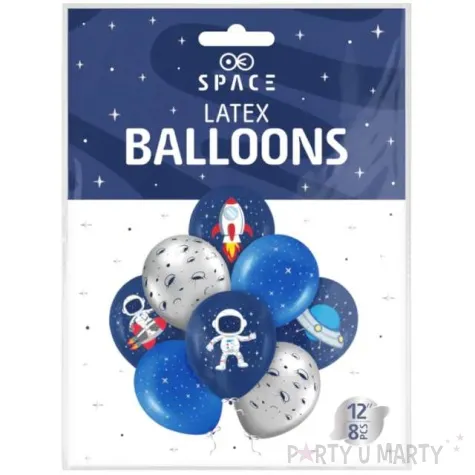 balony kosmos mix partypal 12 8 szt