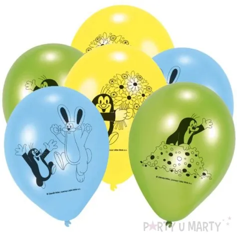 balony krecik pastel mix amscan 9 6 szt