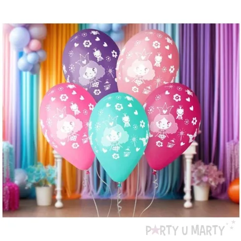 balony ksiezniczka mala pastel mix godan 12 5 szt