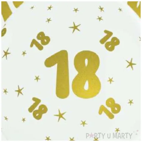 balony lateksowe gold 18 biale adikbal 12 5 szt