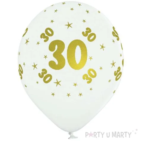 balony lateksowe gold 30 biale grabo 12 5 szt