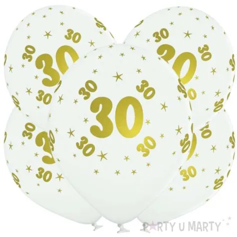 balony lateksowe gold 30 biale grabo 12 5 szt