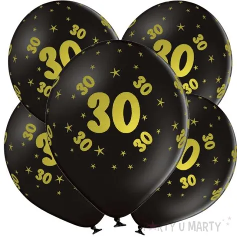 balony lateksowe gold 30 czarne grabo 12 5 szt