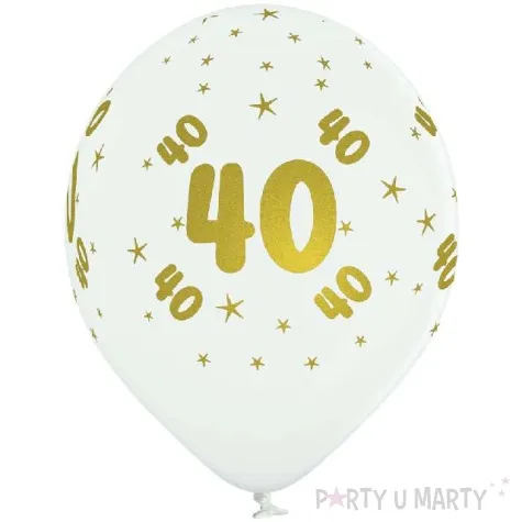 balony lateksowe gold 40 biale grabo 12 5 szt