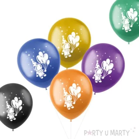 balony lateksowe kosmos kosmonauta mix folat 13 6 szt