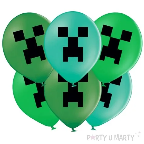 balony lateksowe piksel creeper congee 14 50 szt