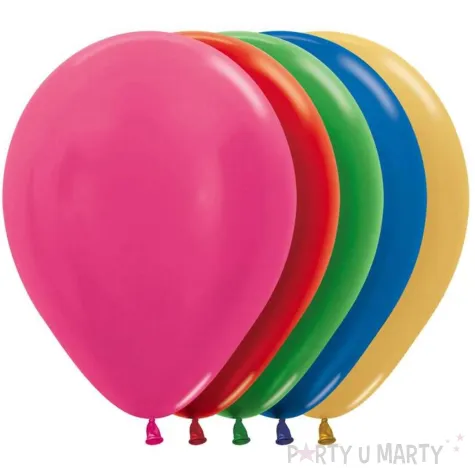 balony lateksowe profesjonalne sempertex 12 50 szt roznokolorowe metaliczne metallic mix