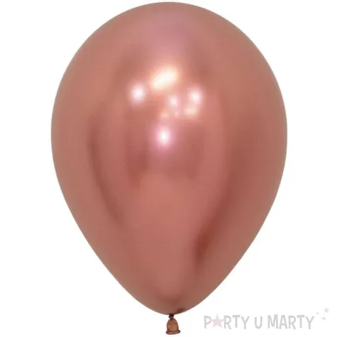 balony lateksowe profesjonalne sempertex 12 50 szt rozowozlote chromowane reflex rose gold