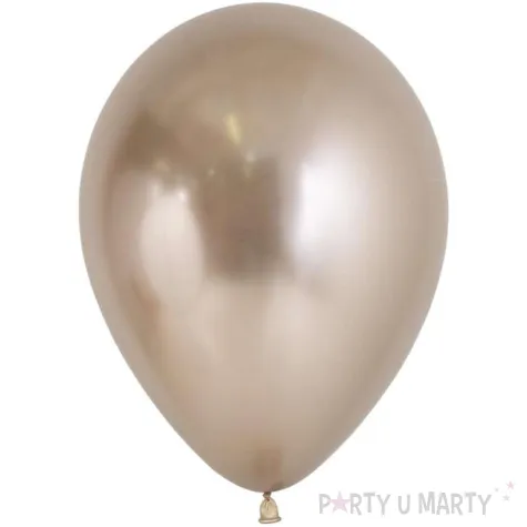 balony lateksowe profesjonalne sempertex 12 50 szt zlote szampanskie chromowane reflex champagne