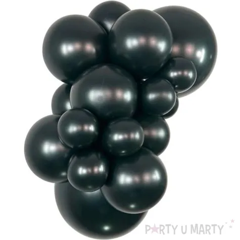 balony lateksowe sempertex 5 czarne metallic 50 szt dekoracje profesjonalne do girland