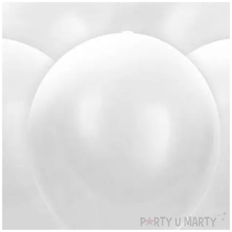 balony led biale partydeco 30 cm 5 szt