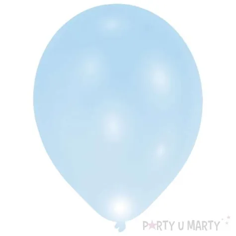 balony led blekitne amscan 11 5 szt