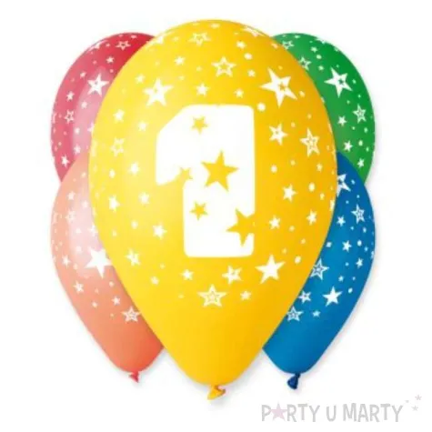 balony liczba 1 pastel mix gemar 12 5 szt