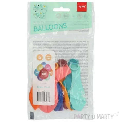 balony liczba 100 folat 12 8 szt