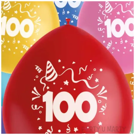balony liczba 100 folat 12 8 szt