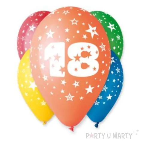 balony liczba 18 pastel mix gemar 12 5 szt