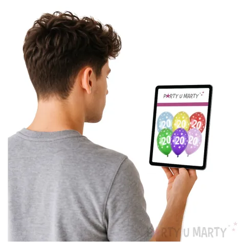 balony liczba 20 metalik mix strong 14 50 szt