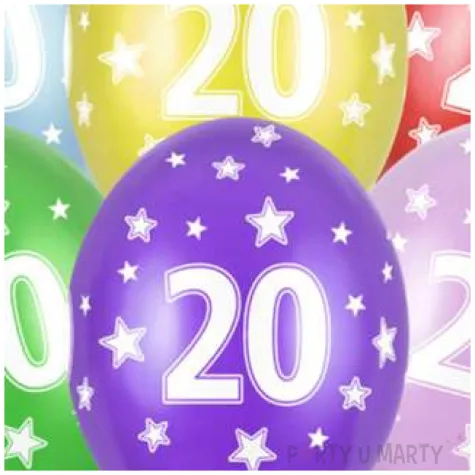 balony liczba 20 metalik mix strong 14 50 szt