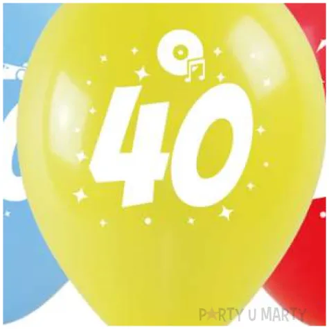 balony liczba 40 w koronie mix arpex 14 3 szt