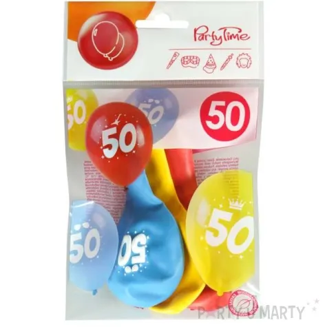 balony liczba 50 w koronie mix arpex 14 3 szt