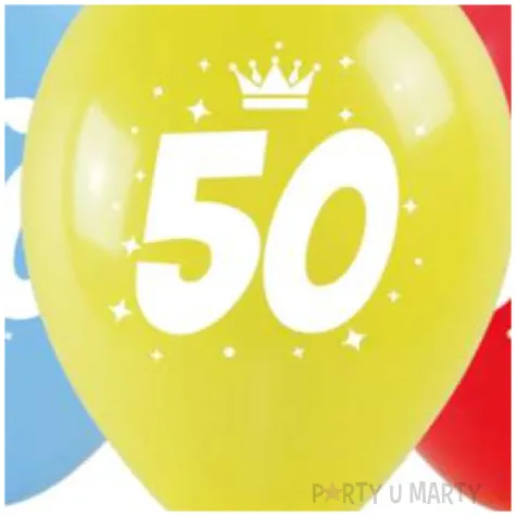 balony liczba 50 w koronie mix arpex 14 3 szt