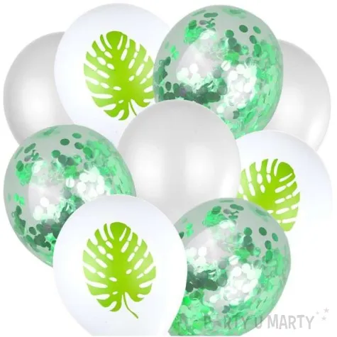 balony liscie palmy konfetti mix czakos 10 15 szt