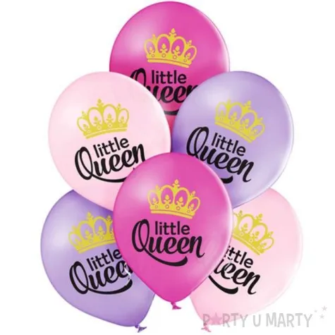 balony little queen pastel mix belbal 12 6 szt