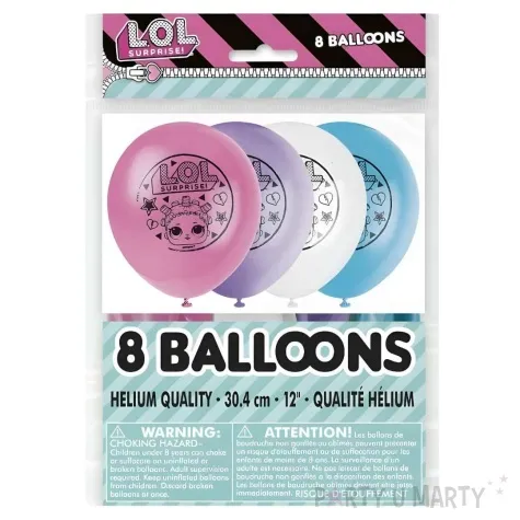 balony lol suprise pastel mix unique 12 8 szt
