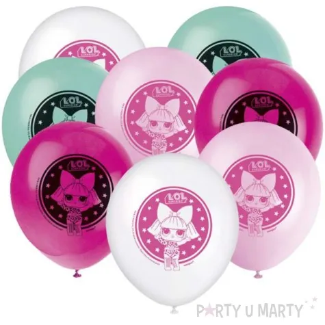 balony lol surprise mix unique 12 8 szt