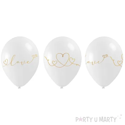 balony love serca bialy arpex 11 5 szt