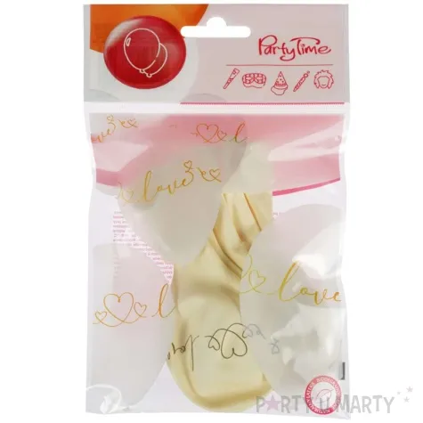 balony love serca bialy arpex 11 5 szt