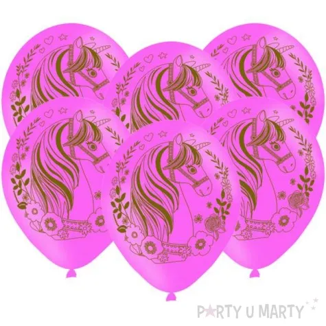 balony magical unicorn mix amscan 11 6 szt