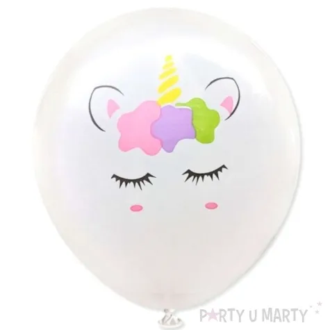 balony magiczne jednorozce biale dekoracjepolska 12 5 szt