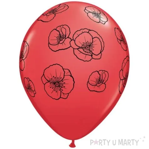 balony maki czerwony qualatex 11 25 szt