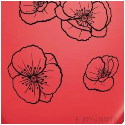 balony maki czerwony qualatex 11 25 szt