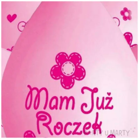balony mam juz roczek mis rozowe gemar 12 5 szt